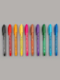 Набор ручек шариковых 10 цветов, 0.7 мм, Keyroad KR972056 3