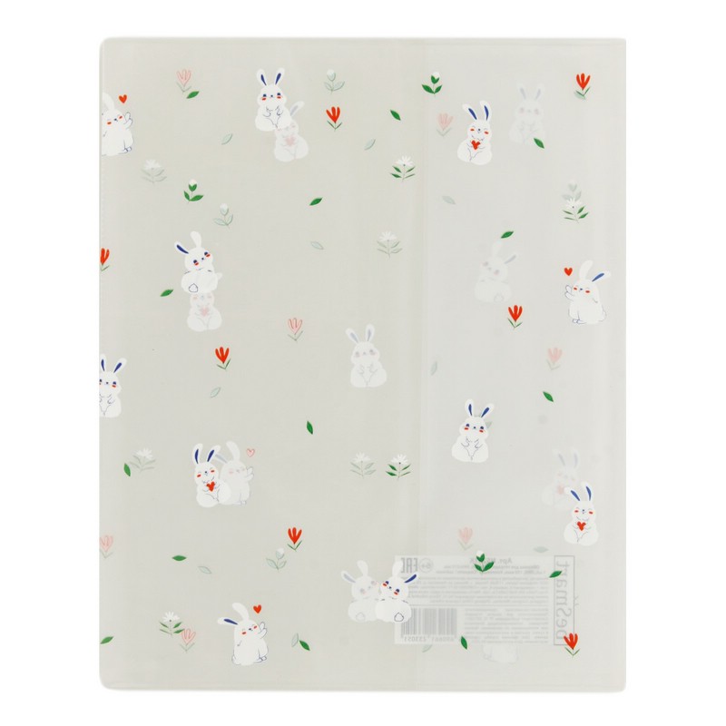 Обложка для тетради Be Smart Coquette: зайчики, 150 мкм, 345х213 мм