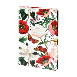 Блокнот А5, 80 листов в линию, 'Flora Пионы' BV