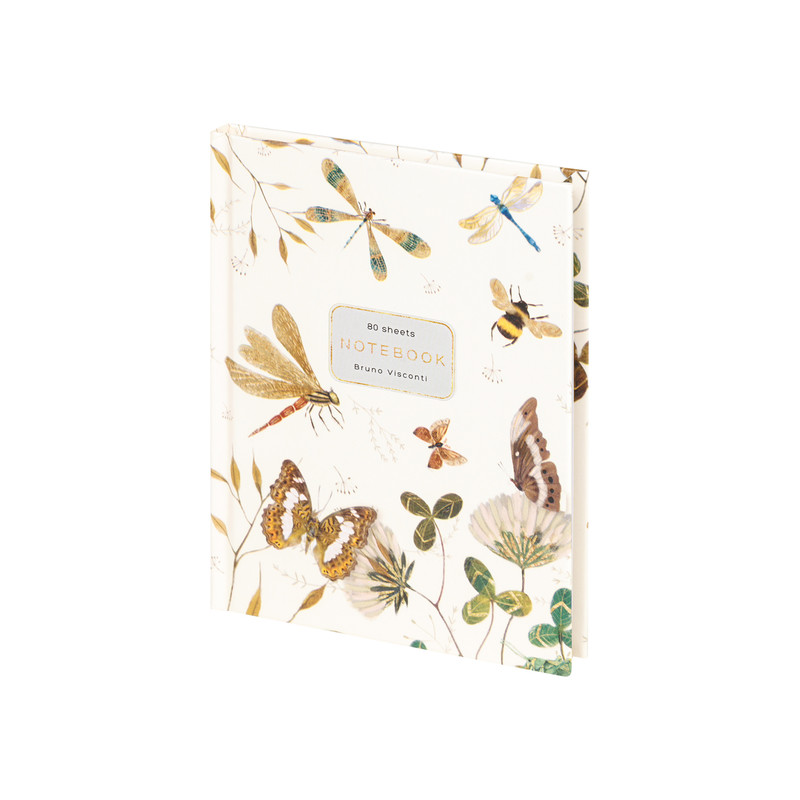 Блокнот А6, 80 листов в линию, 'Бабочки стрекозы' BV