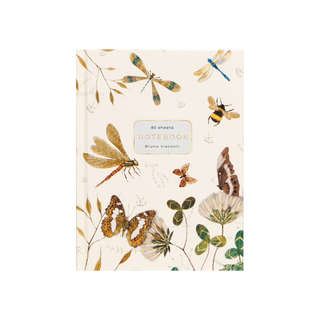 Блокнот А6, 80 листов в линию, 'Бабочки стрекозы' BV 2