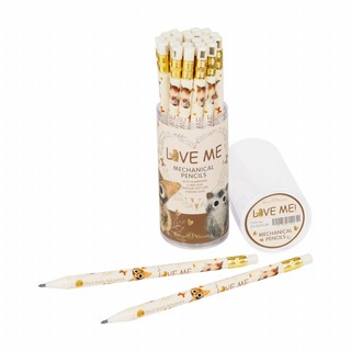 Карандаш механический 2 мм, НВ, с точилкой, BV Love me 2