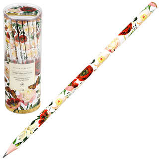 Карандаш, HB, дерево, трехгранный, BV Flora Пионы 2