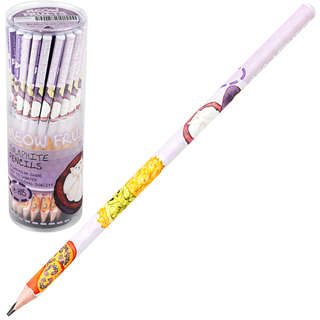 Карандаш, HB, дерево, трехгранный 'Фрукты', BV Meow fruits 2