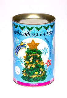 Набор для творчества 'Новогодняя елочка' (12 см), с мишурой Волшебная мастерская 3