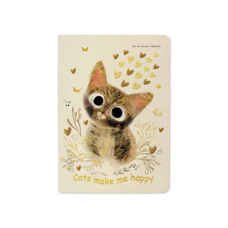 Тетрадь А6, 32 листа в линию, BV Котики приносят счастье