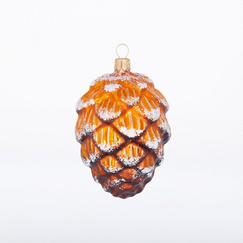 Шишка кедровая, 8 см, стекло, артикул С 1745