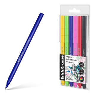 Линеры 6 цветов, ErichKrause Art Spirit