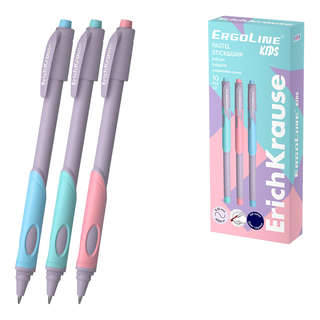 Ручка шариковая ErichKrause ErgoLineR Kids Stick&Grip Pastel ...