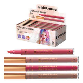 Текстмаркер ErichKrause Visioline V-19 Flex Idol, с гибким на...