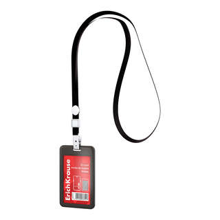 Бейдж вертикальный в комплекте с лентой ErichKrause слайдер