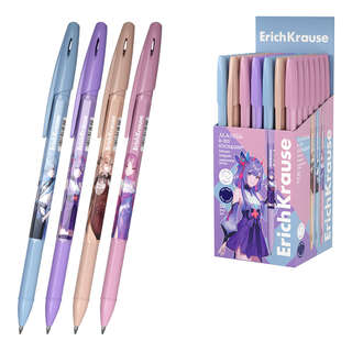 Ручка шариковая ErichKrause R-301 Stick&Grip Manga 0.7 мм, ас...