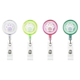 Держатель-рулетка для бейджей MESHU с топпером 'Paw', 75 см, ...