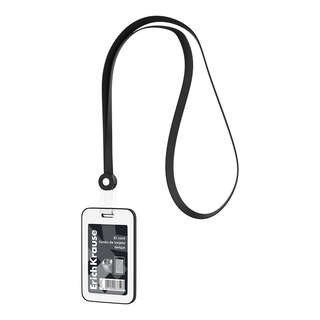 Бейдж вертикальный с силиконовой лентой ErichKrause Pastel, ч...