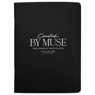 Тетрадь общая А5, 48 листов в клетку, Be Smart Muse, черный