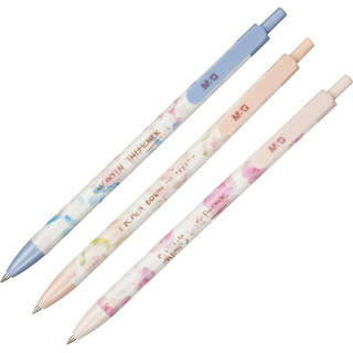 Ручка шариковая автоматическая M&G Sakura Time, 0.5 мм, синяя...