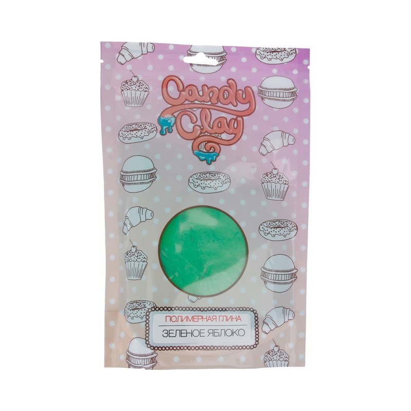 Глина полимерная 'Candy Clay', цвет: яблоко, 100 г