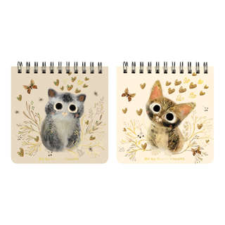 Блокнот А7- (7х7 см) 60 листов в клетку, на гребне, BV Love M...