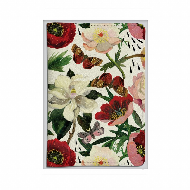 Обложка для паспорта BV Flora: Пионы