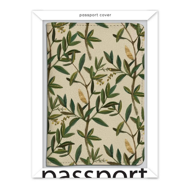 Обложка для паспорта BV Flora: Олива