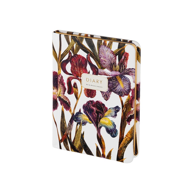 Ежедневник недатированный А6+, 120 листов, BV Flora: Ирисы