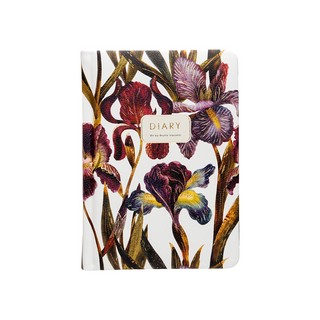 Ежедневник недатированный А6+, 120 листов, BV Flora: Ирисы 2