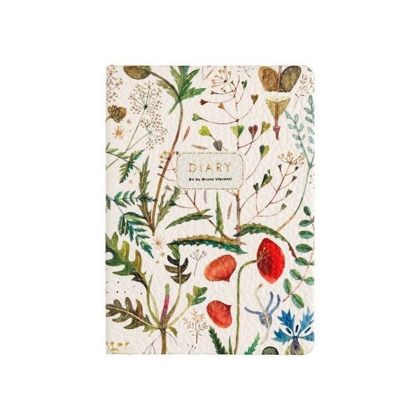 Ежедневник недатированный А6, 106х148 мм, BrunoVisconti 'Flora: Луговые травы'