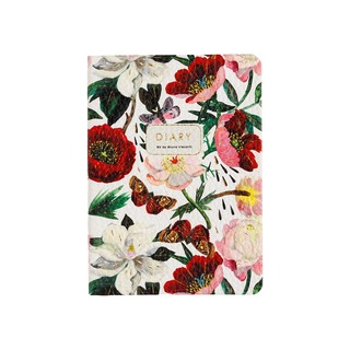 Ежедневник недатированный А6, 128 листов, BrunoVisconti 'Flora: Пионы' 2