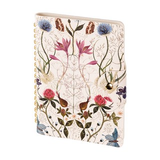 Ежедневник недатированный В6, 80 листов, на гребне, BV Flora:...