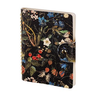 Ежедневник недатированный В6, 80 листов, на гребне, BV Flora:...