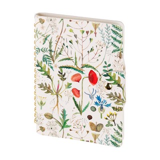 Ежедневник недатированный В6, 80 листов, на гребне, BV Flora:...