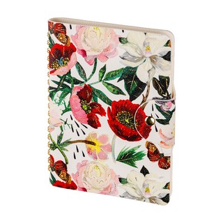 Ежедневник недатированный В6, 80 листов, на гребне, BV Flora:...