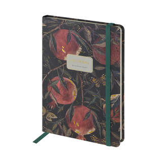 Записная книжка А5, 100 листов в линейку, на резинке, BV Flor...