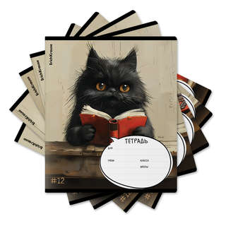 Тетрадь А5, 12 листов в клетку, ErichKrause Funny Friends, ас...