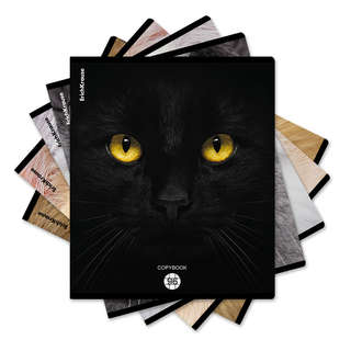Тетрадь общая А5, 96 листов в клетку, ErichKrause Cats, ассор...