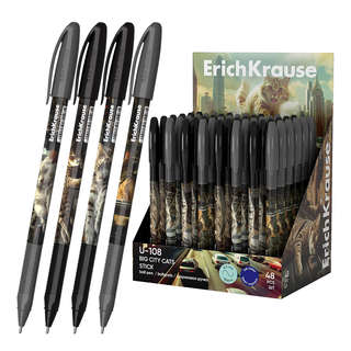 Ручка шариковая ErichKrause U-108 Stick Big City Cats 1.0, Ul...