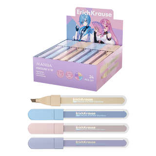 Текстмаркер ErichKrause Visioline V-18 Manga, цвет чернил асс...