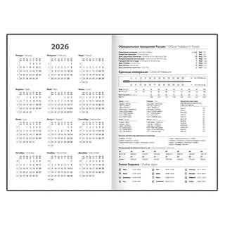 Ежедневник датированный 2026 145х215 мм, А5, STAFF, ламинированная обложка, 'Розы', 117322 6