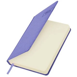 Ежедневник на 2026 год, А5, Brauberg Imperial, под кожу, сиреневый 5