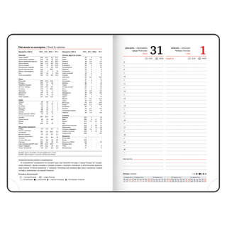 Ежедневник датированный 2026, А5, 138x213 мм, BRAUBERG 'Select', балакрон, темно-синий 11