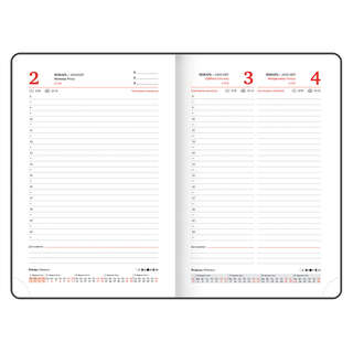 Ежедневник датированный 2026, А5, 138x213 мм, BRAUBERG 'Select', балакрон, черный 12