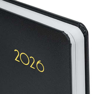 Ежедневник датированный 2026, А5, 138x213 мм, BRAUBERG 'Select', балакрон, черный 3