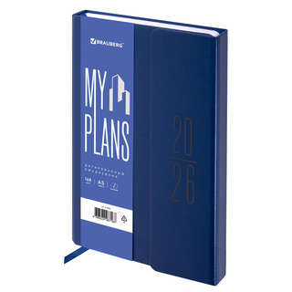 Ежедневник датированный 2026, А5, 138x213 мм, BRAUBERG 'Towny...