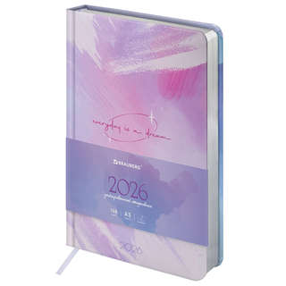 Ежедневник датированный 2026, А5, 138х213 мм, гибкая обложка ...