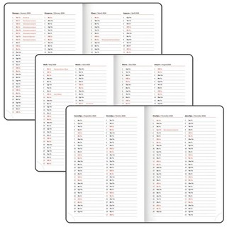 Ежедневник датированный 2026, А5, Brauberg Ice, под кожу, голубой 7