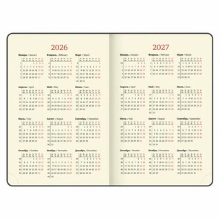 Ежедневник датированный 2026, А5 'Jacket' с клапаном, под кожу, черный 6