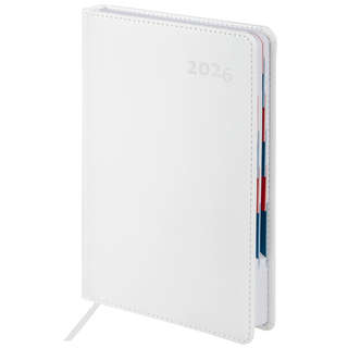 Ежедневник датированный 2026, А5, 148х218 мм, GALANT 'White',...