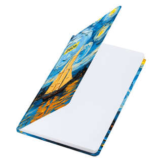 Ежедневник на 2026 год, А5, с резинкой, твердый, Brauberg Живопись 3