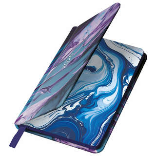 Еженедельник датированный 2026, А6, Brauberg Vista, под кожу, 'Мрамор' 4