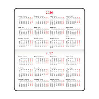 Еженедельник датированный 2026, А6, Brauberg Vista, под кожу, 'Мрамор' 6